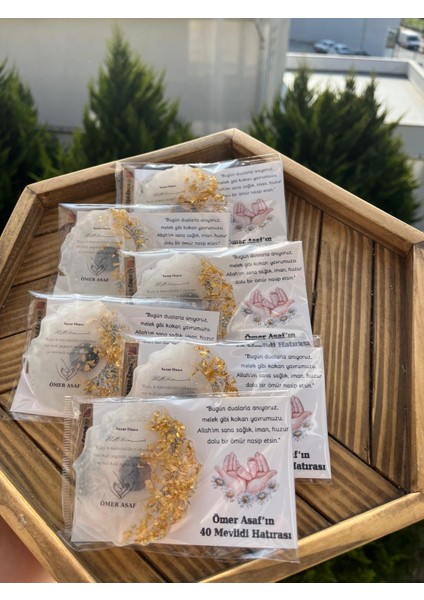 Altın Varaklı ve Kartlıklı Hediyelik Epoksi Magnet (10 Adet) fiyatları