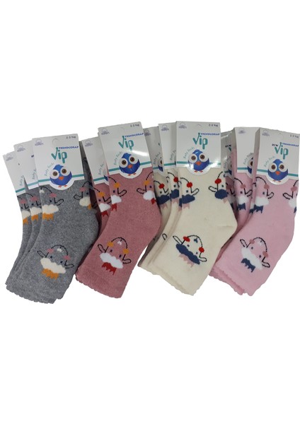 & Vip Serisi 6 Çift Pamuklu Kışlık Kalın Havlu Kız Bebek Soket Çorap fiyatları