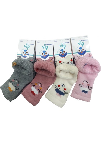 & Vip Serisi 6 Çift Pamuklu Kışlık Kalın Havlu Kız Bebek Soket Çorap modelleri