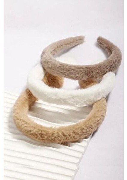 Kadın 3'lü Peluş Taç Seti