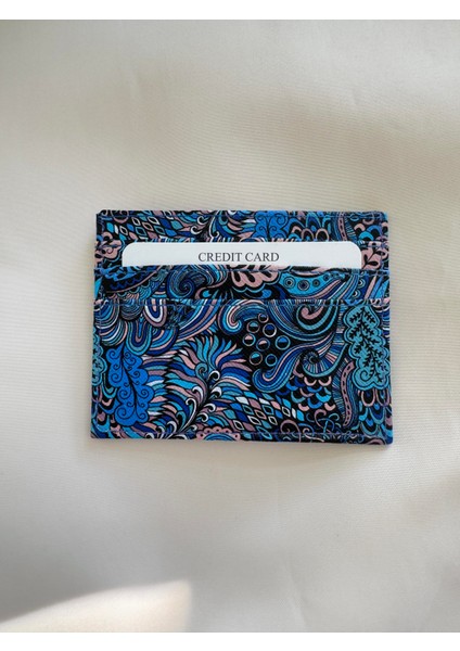 Hediyelik Çift Taraflı Kartlık Unisex Mavi