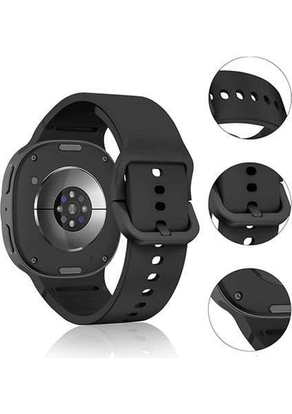 Samsung Galaxy Watch 8 44MM 40MM Ile Uyumlu Metal Tokalı Purelux Soft Silikon Kordon fiyatları