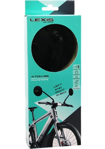 2pcs Yuvarlak Gidon Üstü Bisiklet Ayna Oynar Başlık (5224)