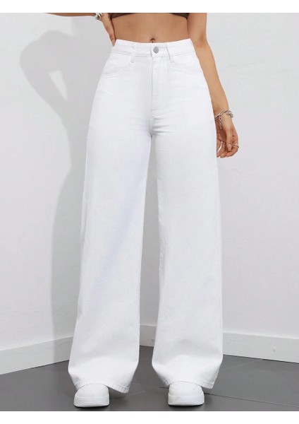 Kadın Baggy Fit Denim Jean Yıkamalı Pantolon modelleri