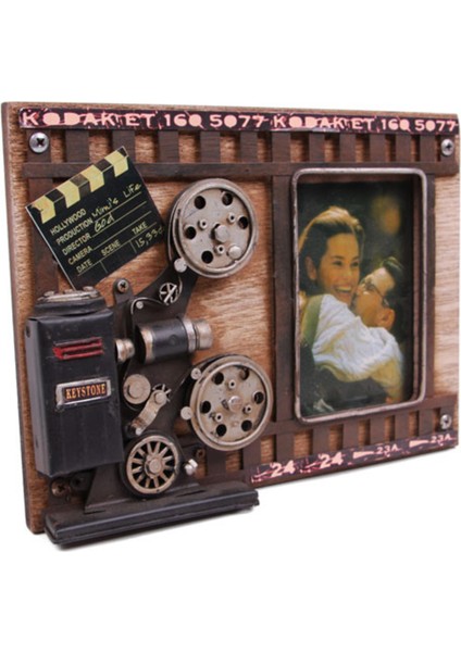 Dekoratif Metal Çerçeve Sinema Projektörü Dekorlu fiyatları