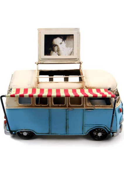 Dekoratif Metal Minibüs Çerçeveli, Kalemlik ve Tenteli fiyatları