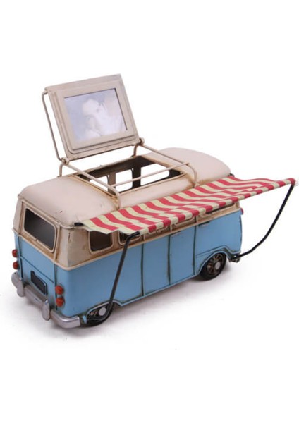 Dekoratif Metal Minibüs Çerçeveli, Kalemlik ve Tenteli modelleri