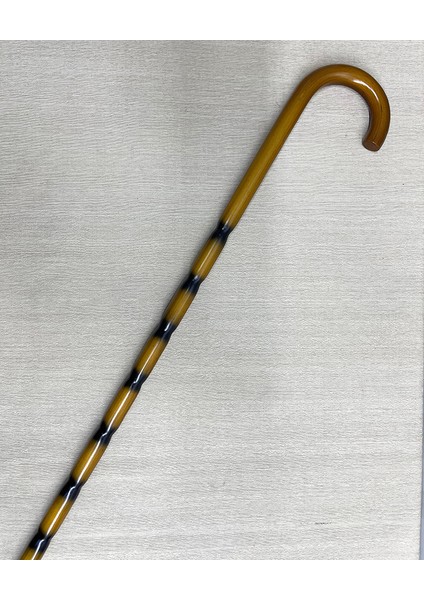 Desenli Zarif Ahşap Baston