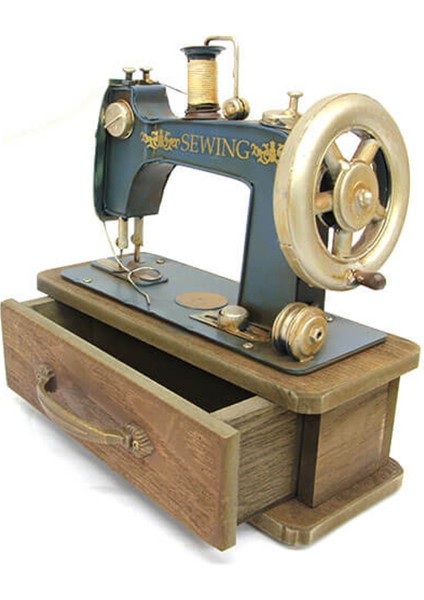 Dekoratif Metal Dikiş Makinesi Kutulu fiyatları