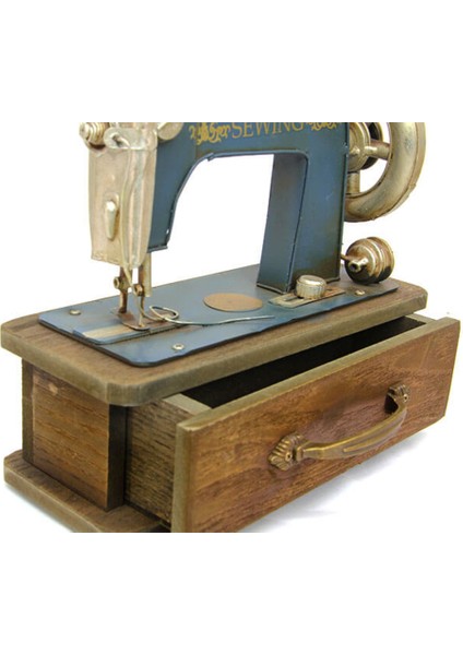 Dekoratif Metal Dikiş Makinesi Kutulu fırsatları