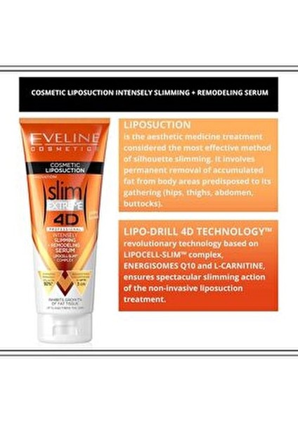 Eveline Slim Extreme 4d Yoğun + Yeniden Şekillendirici Serum 250 ml fırsatları