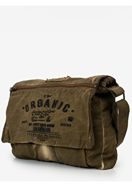Salaş Omuz Çantası Pamuk Postacı Laptop Okul Seyahat Günlük Vintage Retro - Mulater Bag 8128