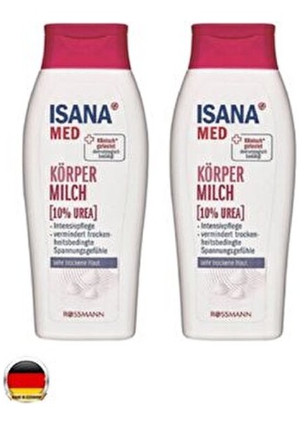 Med Vücut Sütü %10 Üre Körpermilch 250 ml (2 Adet)