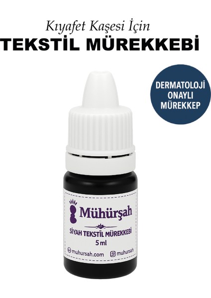 Tekstil Mürekkebi - Kıyafet Kaşesi Mürekkebi ( 5 ml )