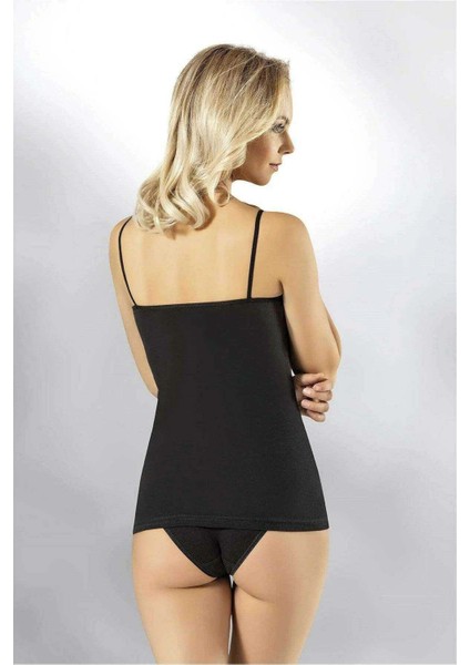 Kota Kadın Tül Detaylı Ip Askılı Siyah Atlet 6220 fiyatları