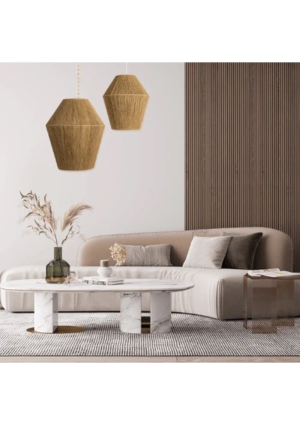 Bohem Avize, Modern Hasır Tarz, Rustik Avize, E27 Duylu, Cafe fiyatları