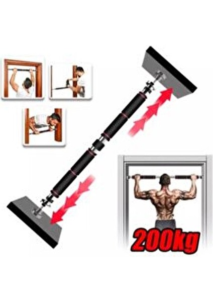 Barfix Demiri Uzun Süngerli Barfiks Çubuğu Koridor Barfiks Barı 80 - 130 cm Arası modelleri