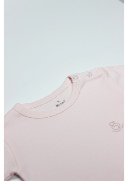 Bistyle Organik Natural Basic Style Yarım Kol Body BS17103 Pembe fiyatları