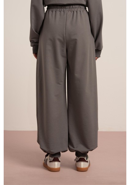 Yanları Pliseli Pantolon - Füme fırsatları