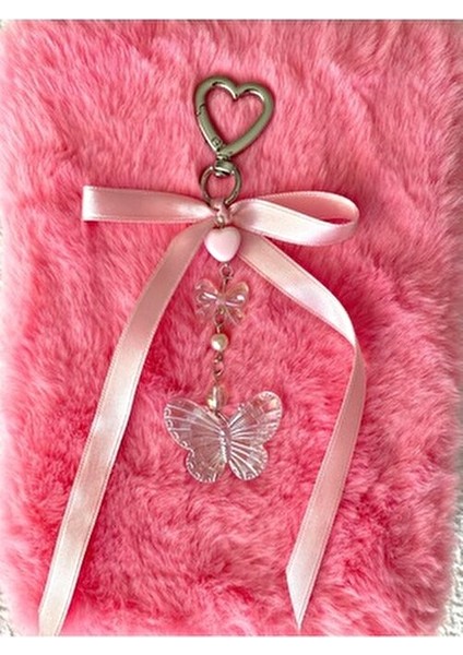 Pembe Kurdeleli Kelebekli Çanta Charmı indirimleri