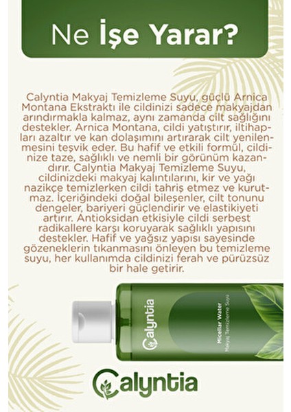 Tüm Ciltler Için Makyaj Temizleyici Micellar Su, Arnika Montana 100 ml modelleri