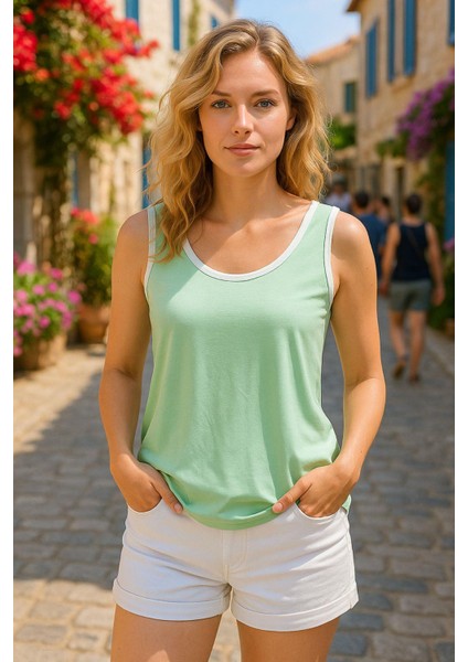 Yeşil Biyeli Kadın Atlet fiyatları