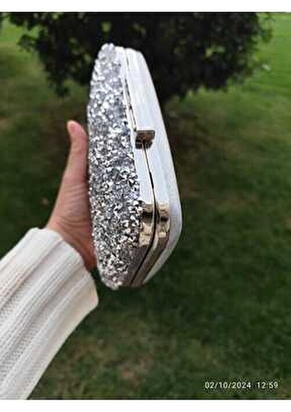 Yeni Model Iri Taşlı Gümüş Abiye Çanta fırsatları