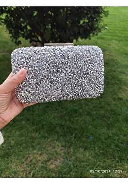 Yeni Model Iri Taşlı Gümüş Abiye Çanta indirimleri