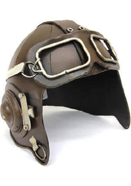Dekoratif Metal Pilot Kaskı