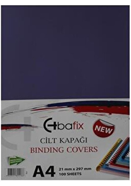 Cilt Kapağı Plastik Opak A4 160 Mıc Mor (100 Lü)