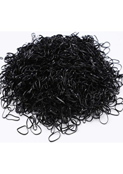 Ultra Esnek Kopmaz Siyah Saç Örgü Lastiği 500 Adet fiyatları