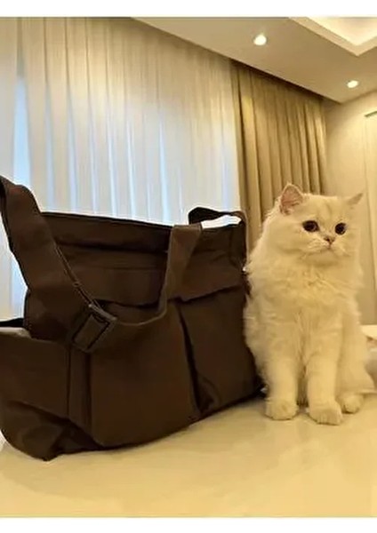 Cookie Cep Detaylı Kanvas Ayarlanabilir Sap / Geniş Iç Hacim / Kargo Cep Okul Çantası Boy:27 En:37