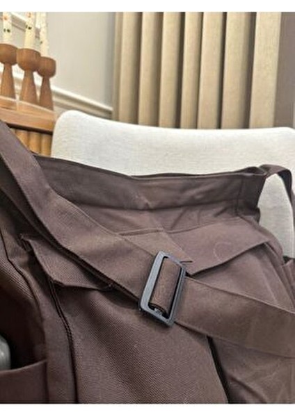 Cookie Cep Detaylı Kanvas Ayarlanabilir Sap / Geniş Iç Hacim / Kargo Cep Okul Çantası Boy:27 En:37 modelleri