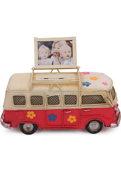 Dekoratif Metal Minibüs Çerçeveli ve Kumbaralı fiyatları