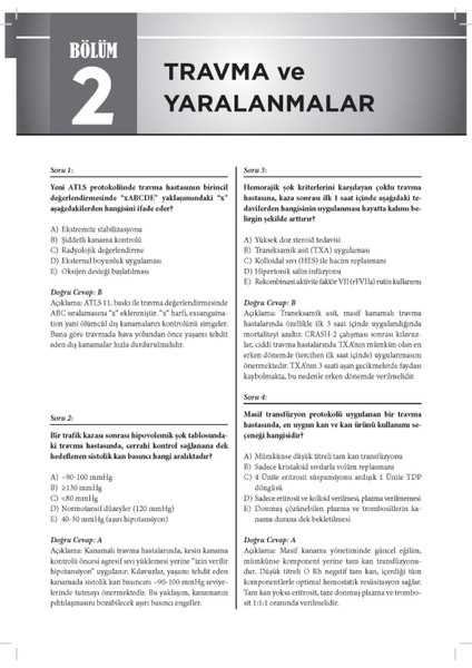 Acil Tıp Yandal Uzmanlık Soru Bankası - Ydus Acil Tıp