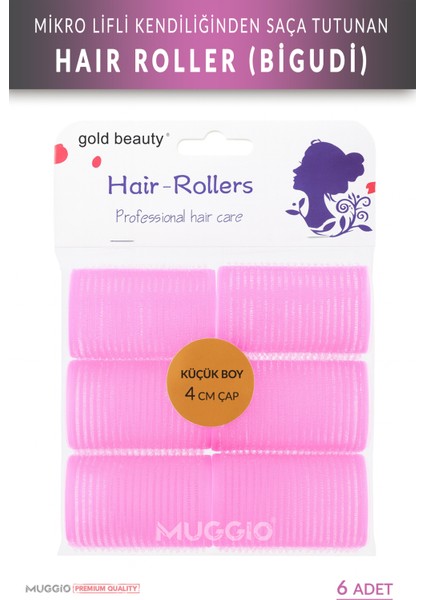 6'lı Bigudi Mikro Lifli Hair Roller