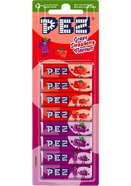 Candies Grape Strawberry Flavours (8x8,5g) 68G