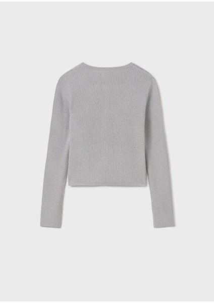 Simli Kız Hırka - Gri modelleri