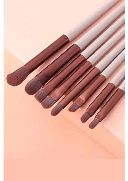 13 Parça Makyaj Fırça Seti Taşınabilir Kılıflı Profesyonel Makyaj Güzellik Seti Kahverengi fiyatları