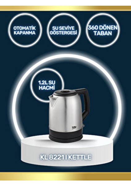 Kl 8221 I Beko Inox Mini Kettle Su Isıtıcı