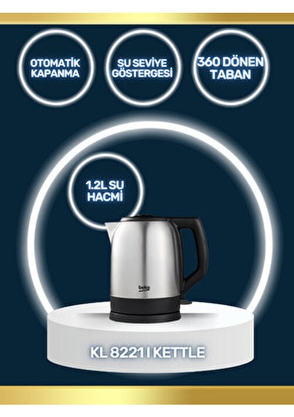 Kl 8221 I Beko Inox Mini Kettle Su Isıtıcı fiyatları