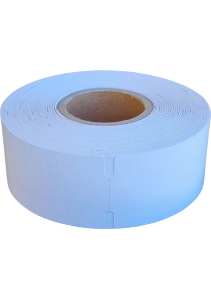65X38 Termal Karton Raf Etiketi 500 Sarım Çentikli 1 Adet Rulo