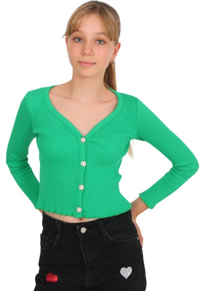 Inci Düğmeli Hırka - Yeşil fiyatları