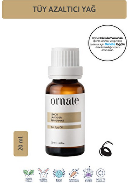 Karınca Yumurtası Bakım Yağı 20 ml Vegan Formic Asit Aloe Vera Kuru ve Hassas Ciltler