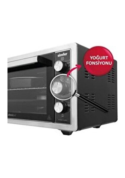 Simfer 4503 Inox 45 Litre Turbo Midi Fırın modelleri