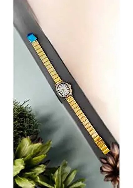 Vintage Minimal Çelik Kol Saati Erkekler İçin Suya Dayanıklı Altın Kasa ve Kordon