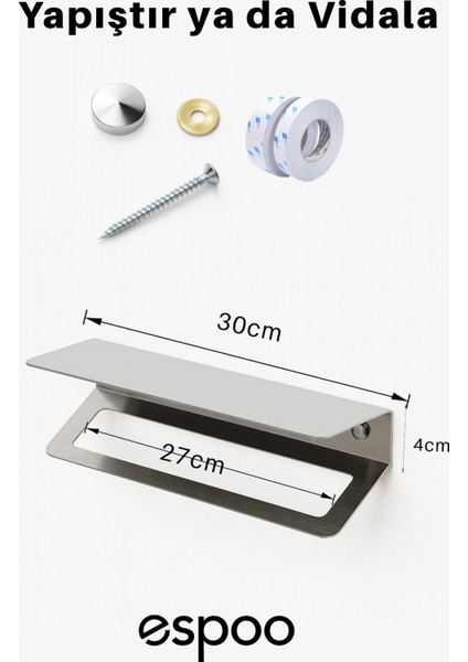 Banyo, Lavabo, Mutfak 304 Raflı Paslanmaz Çelik Yapışkanlı Havlu Askılığı, Havluluk Askısı fırsatları