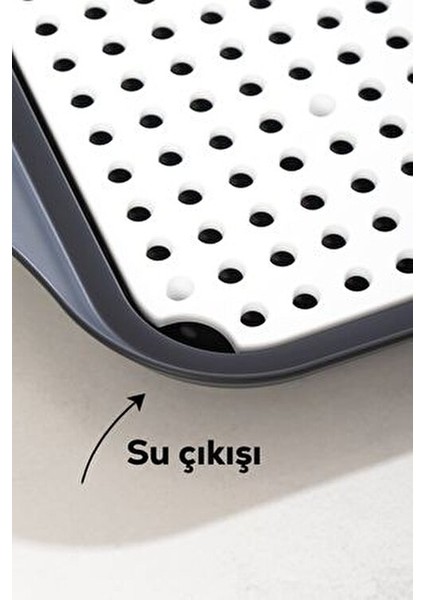 1213 Çok Amaçlı Bulaşık Tepsisi Bulaşıklık Tezgah Üstü Kurutmalık Durulama Matı Bulaşık Sepeti fırsatları