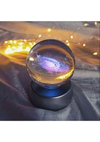 Samanyolu Galaksi Toz Bulutu Nebula Işıklı Kristal Cam Küre 6 cm fiyatları