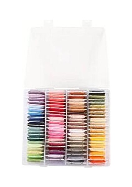 Kutulu Muline Ip Kanaviçe Nakış Ipi Seti 80 Renk fırsatları